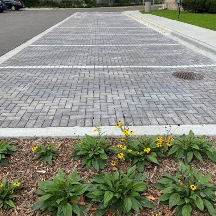 brick parking spots