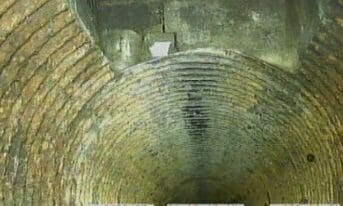 Pipe at catch basin entry