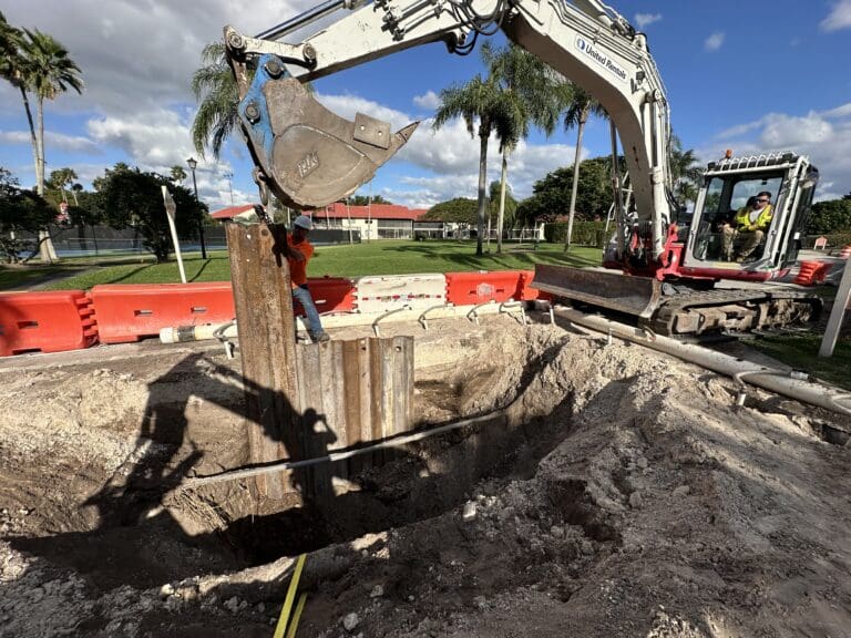 Instillation of KD sheet piling