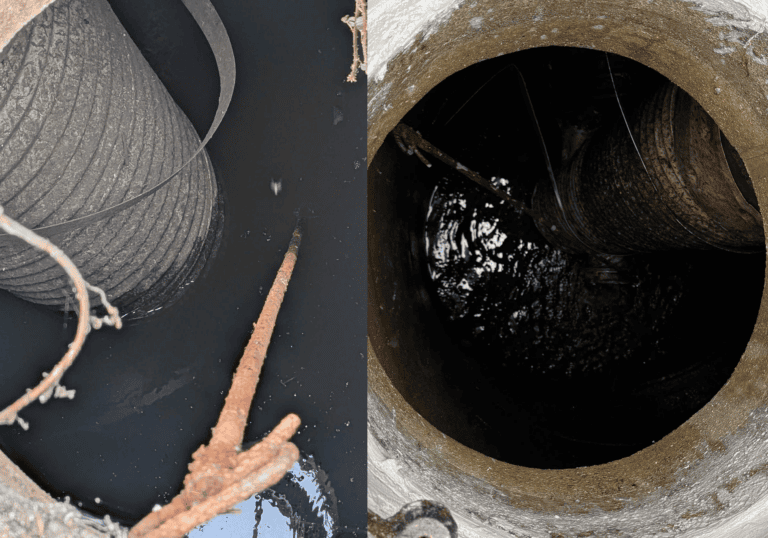 vactoring of the manhole