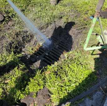Uncovering Catch Basin